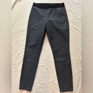 Victoria's Secret Faux leather Navy blue pants sz: 10 Cotton 62% 36% Polyester